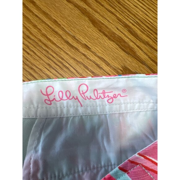 Lilly Pulitzer The Buttercup Short Multicolor Floral Scalloped Hem Size 2 - Picture 9 of 11